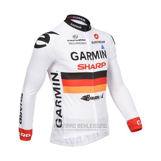 2013 Fahrradbekleidung Garmin Sharp Champion Deutschland Trikot Langarm und Tragerhose - zum Schließen ins Bild klicken